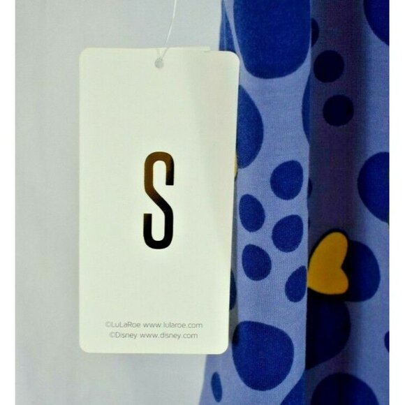 LuLaRoe Misses Small Disney Blue Minnie Mouse Short Sleeve Irma Tunic (New) - Picture 8 of 11